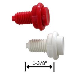 Cabinet Flipper Button - 1-3/8" Shaft